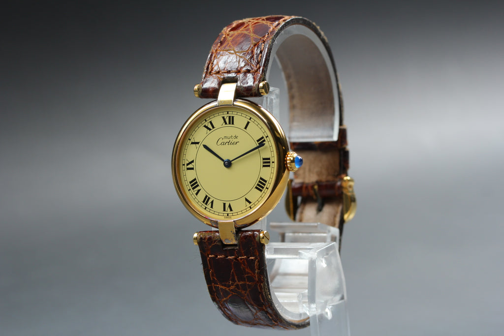 Cartier Must Colisee Vermeil 590003 LM Quartz 30mm Women's Watch (6)
