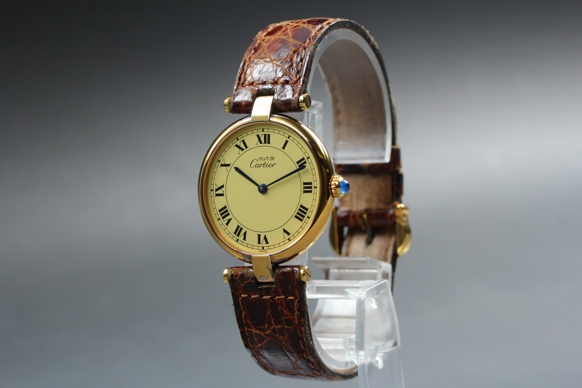 Cartier Must Colisee Vermeil 590003 LM Quartz 30mm Women's Watch (6)