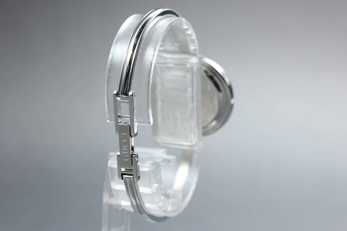 GUCCI 11/12.2L Silver 12 Color Change Bezel Women Quartz Watch, Boxed (7)