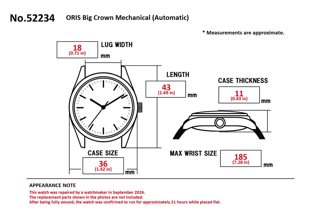 ORIS Big Crown Pointer Date 7551 Men's 36mm Automatic Watch, Serviced (5)